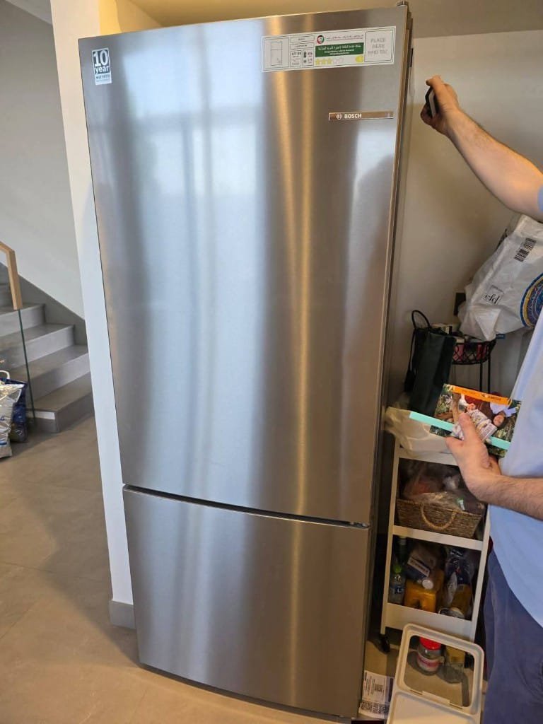 Top fridge and bottom freezer example